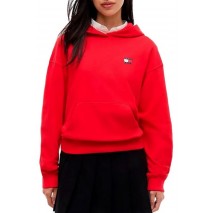 TOMMY JEANS BXY ARCH WAVY FLAG HOOD EXT ΜΠΛΟΥΖΑ ΦΟΥΤΕΡ ΓΥΝΑΙΚΕΙΑ RED
