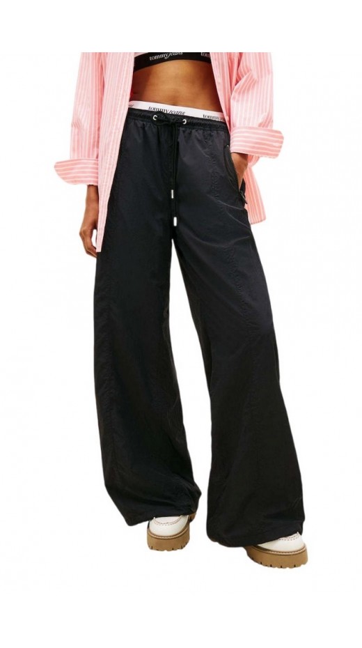 TOMMY JEANS WAISTBAND TRACK PANTS EXT ΦΟΡΜΑ ΓΥΝΑΙΚΕΙΑ BLACK