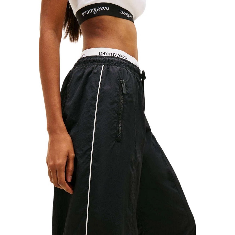 TOMMY JEANS WAISTBAND TRACK PANTS EXT ΦΟΡΜΑ ΓΥΝΑΙΚΕΙΑ BLACK