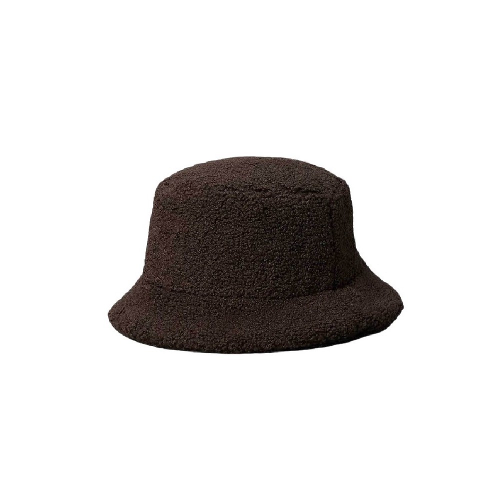 CALVIN KLEIN ALL-OVER SHERPA W/ PATCH BUCKET ΚΑΠΕΛΟ ΓΥΝΑΙΚΕΙΟ BROWN