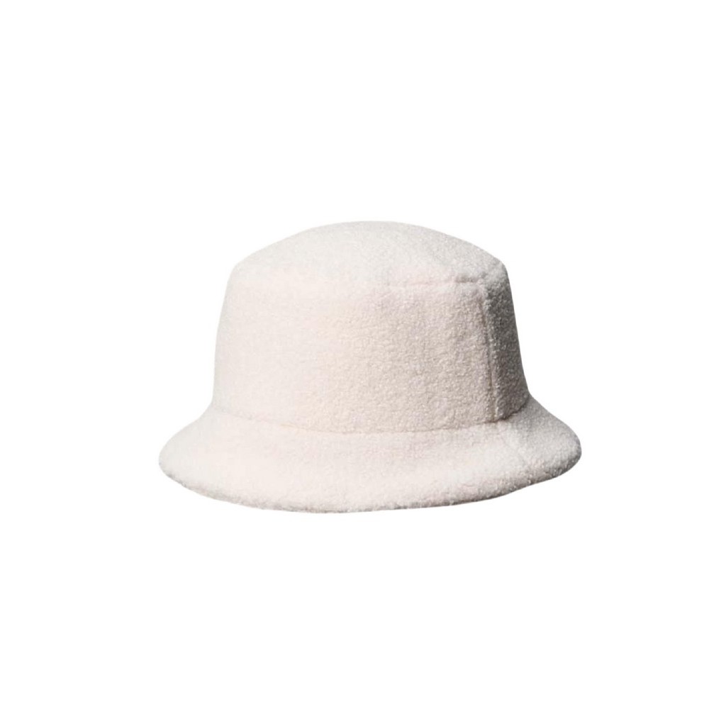 CALVIN KLEIN ALL-OVER SHERPA W/ PATCH BUCKET ΚΑΠΕΛΟ ΓΥΝΑΙΚΕΙΟ CREAMY WHITE