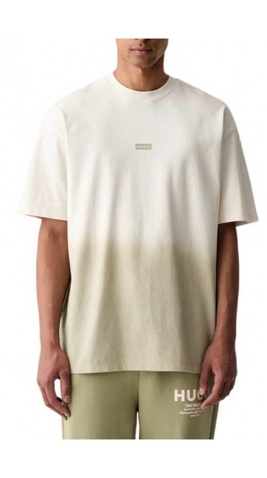 HUGO BOSS NALONO F JERSEY T-SHIRT ΜΠΛΟΥΖΑ ΑΝΔΡΙΚΗ BEIGE