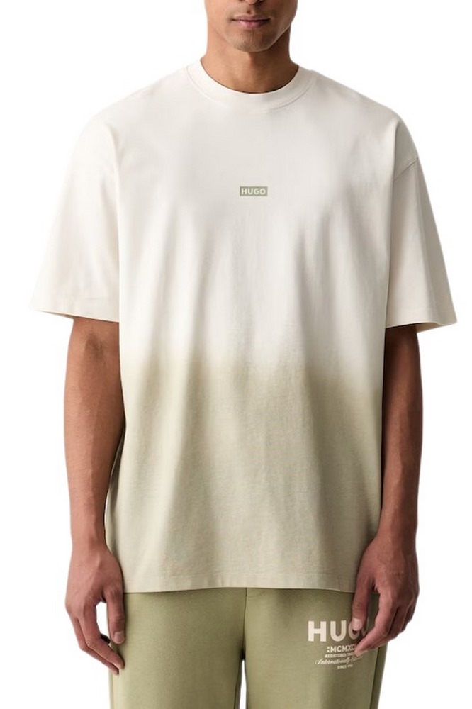 HUGO BOSS NALONO F JERSEY T-SHIRT ΜΠΛΟΥΖΑ ΑΝΔΡΙΚΗ BEIGE