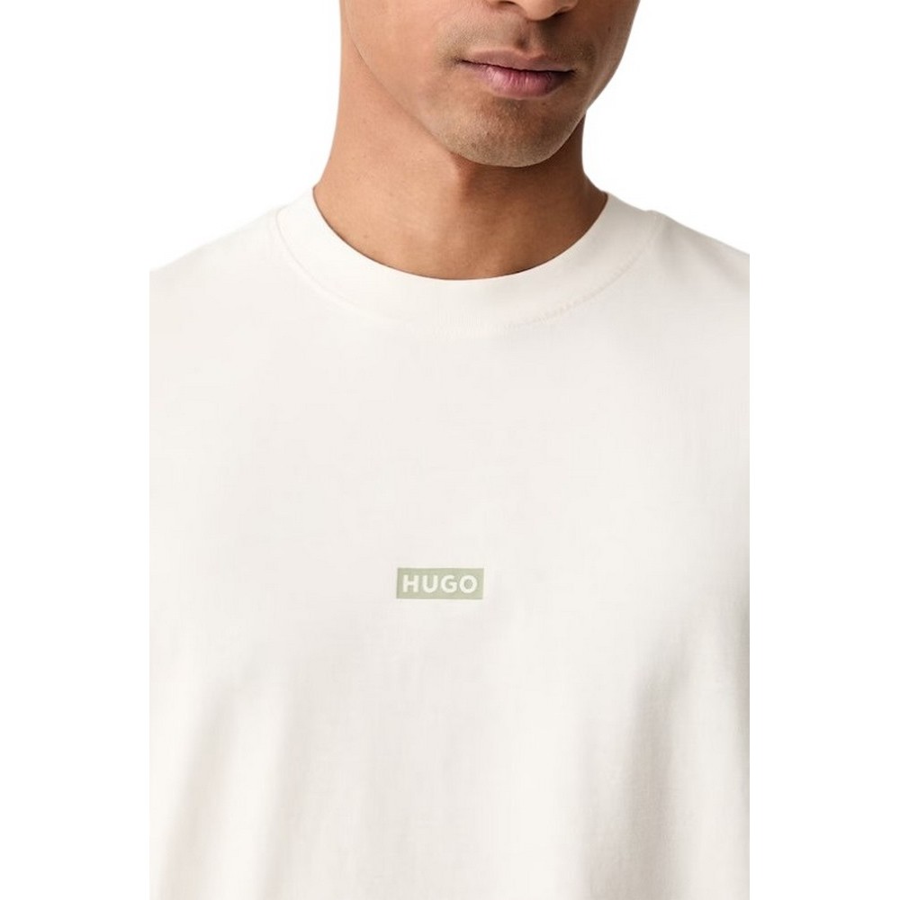 HUGO BOSS NALONO F JERSEY T-SHIRT ΜΠΛΟΥΖΑ ΑΝΔΡΙΚΗ BEIGE