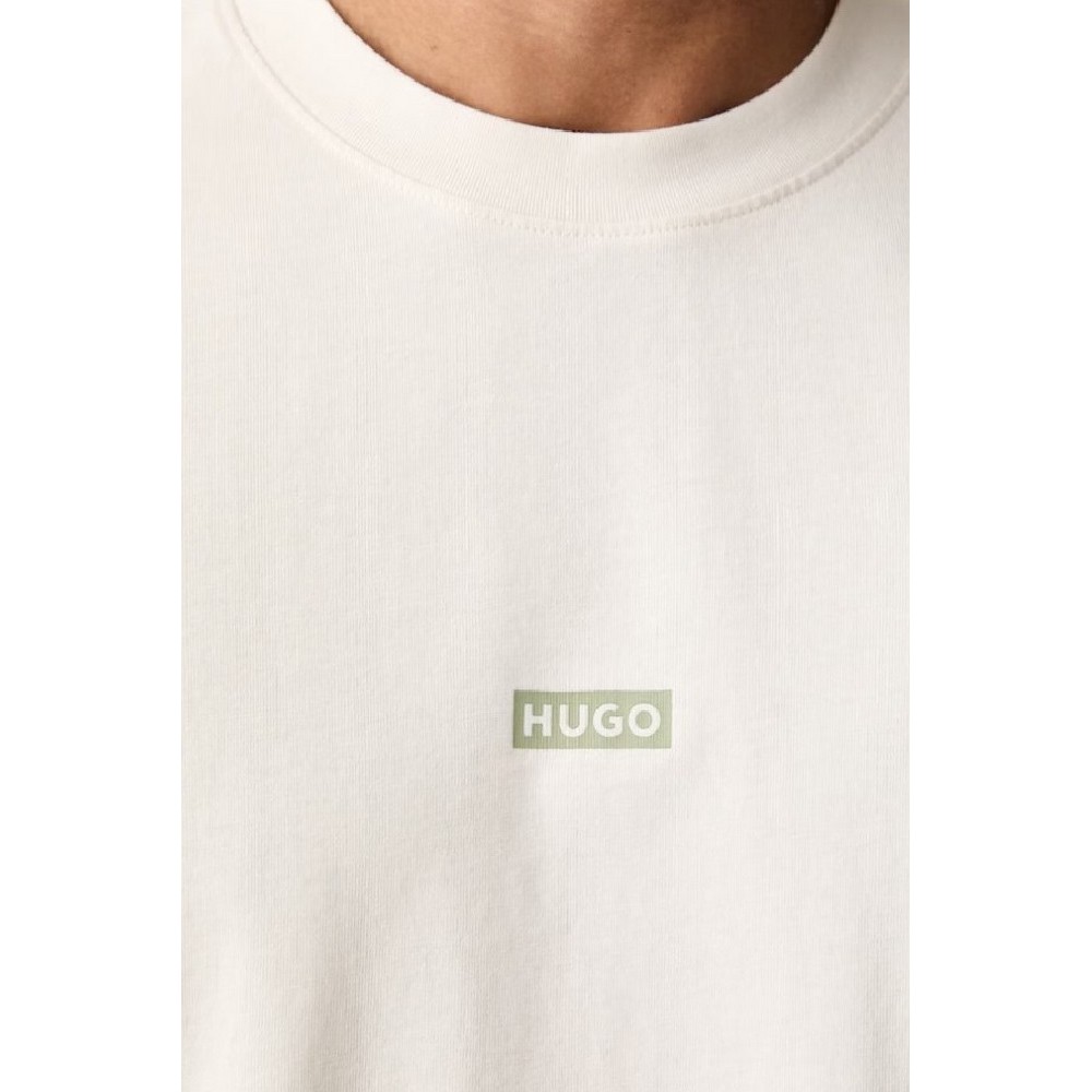 HUGO BOSS NALONO F JERSEY T-SHIRT ΜΠΛΟΥΖΑ ΑΝΔΡΙΚΗ BEIGE