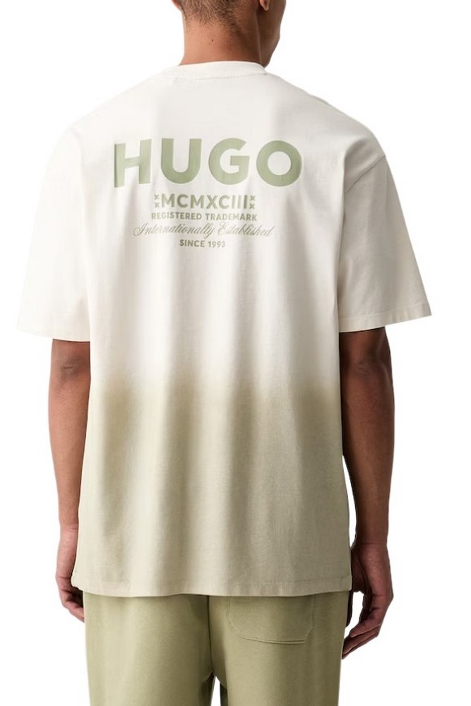 HUGO BOSS NALONO F JERSEY T-SHIRT ΜΠΛΟΥΖΑ ΑΝΔΡΙΚΗ BEIGE