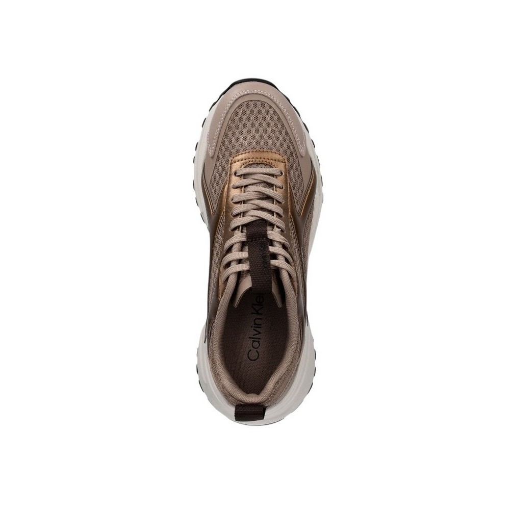 CALVIN KLEIN HIKE RUN CKSTRIPE MESH MET ΠΑΠΟΥΤΣΙ ΓΥΝΑΙΚΕΙΟ BRONZE
