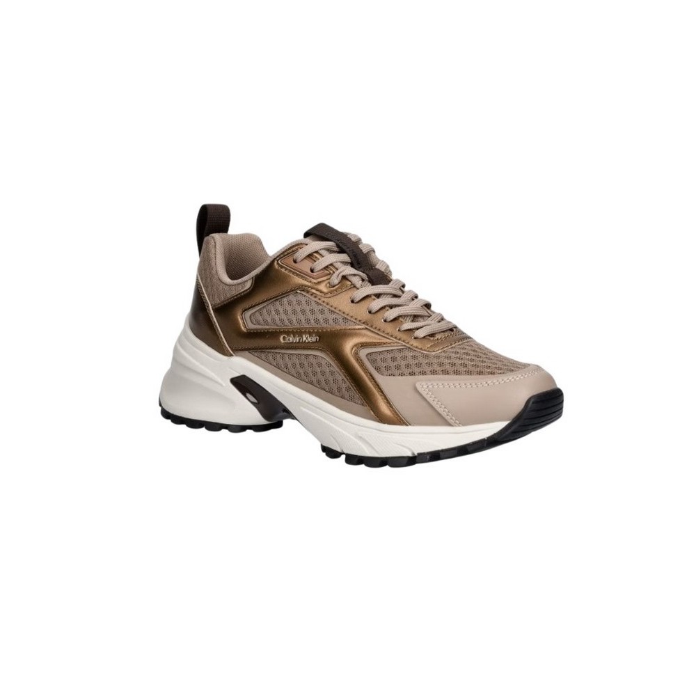 CALVIN KLEIN HIKE RUN CKSTRIPE MESH MET ΠΑΠΟΥΤΣΙ ΓΥΝΑΙΚΕΙΟ BRONZE
