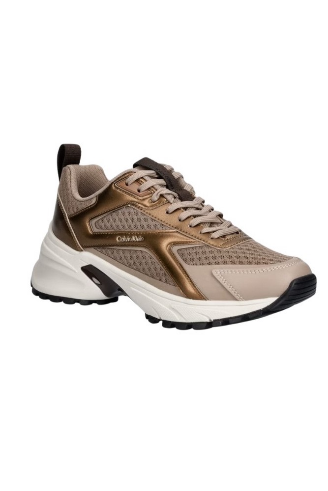 CALVIN KLEIN HIKE RUN CKSTRIPE MESH MET ΠΑΠΟΥΤΣΙ ΓΥΝΑΙΚΕΙΟ BRONZE