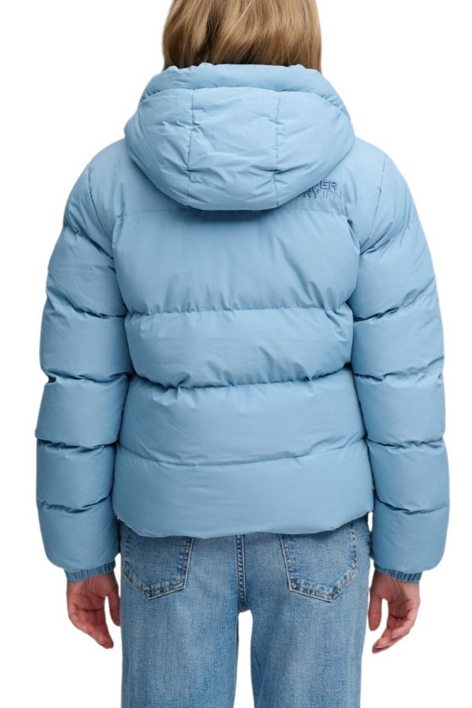 SUPERDRY HOODED SPORTS PUFFER JACKET ΜΠΟΥΦΑΝ ΓΥΝΑΙΚΕΙΟ CIEL