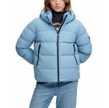 SUPERDRY HOODED SPORTS PUFFER JACKET ΜΠΟΥΦΑΝ ΓΥΝΑΙΚΕΙΟ CIEL