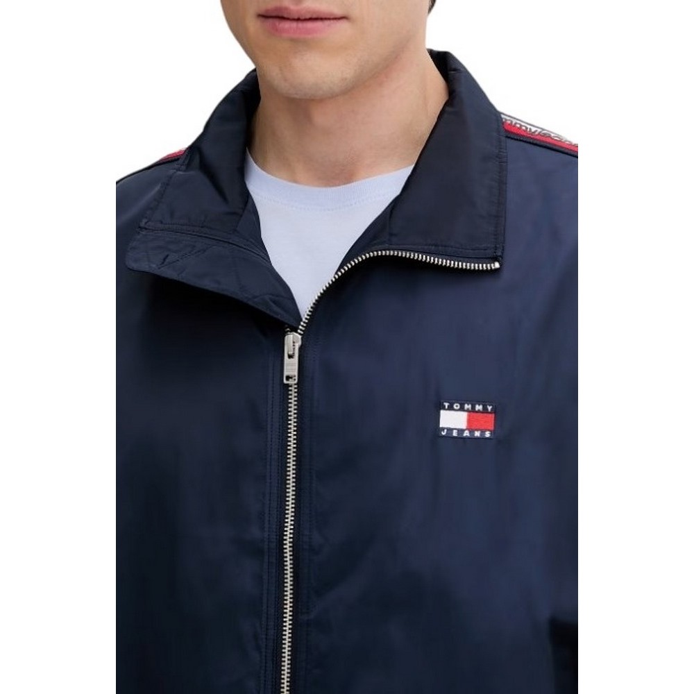 TOMMY JEANS TAPE ESSENTIAL JACKET ΜΠΟΥΦΑΝ ΑΝΔΡΙΚΟ NAVY