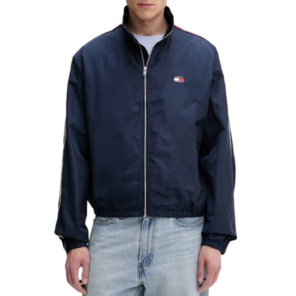 TOMMY JEANS TAPE ESSENTIAL JACKET ΜΠΟΥΦΑΝ ΑΝΔΡΙΚΟ NAVY