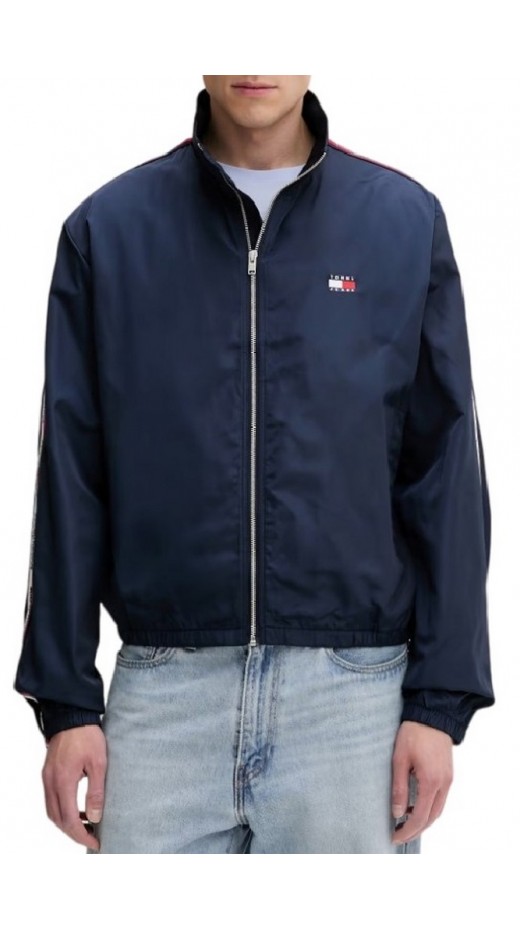 TOMMY JEANS TAPE ESSENTIAL JACKET ΜΠΟΥΦΑΝ ΑΝΔΡΙΚΟ NAVY