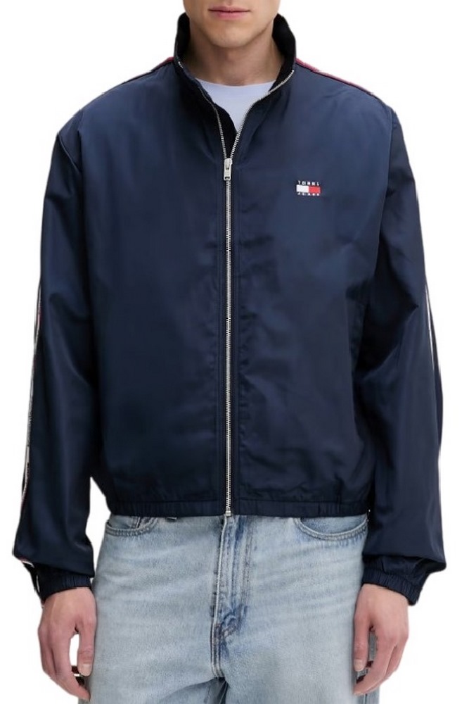 TOMMY JEANS TAPE ESSENTIAL JACKET ΜΠΟΥΦΑΝ ΑΝΔΡΙΚΟ NAVY