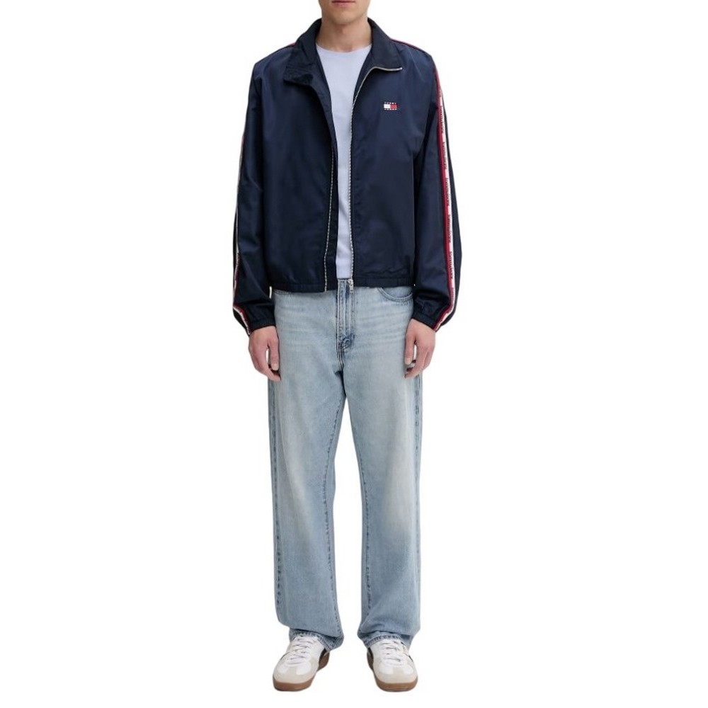 TOMMY JEANS TAPE ESSENTIAL JACKET ΜΠΟΥΦΑΝ ΑΝΔΡΙΚΟ NAVY