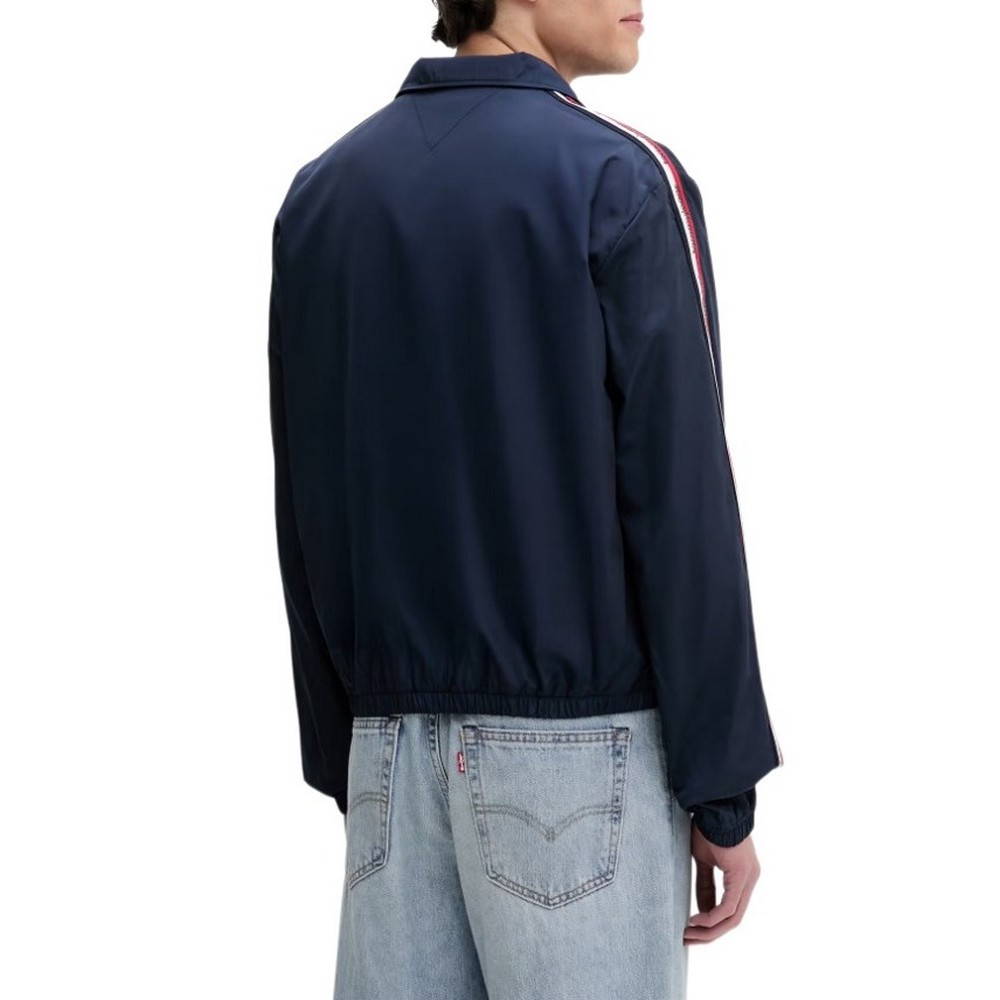 TOMMY JEANS TAPE ESSENTIAL JACKET ΜΠΟΥΦΑΝ ΑΝΔΡΙΚΟ NAVY