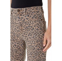 GUESS MARRONE WIDE LEG W5YA1AWHFP2 ΠΑΝΤΕΛΟΝΙ ΓΥΝΑΙΚΕΙΟ LEOPARD PRINT