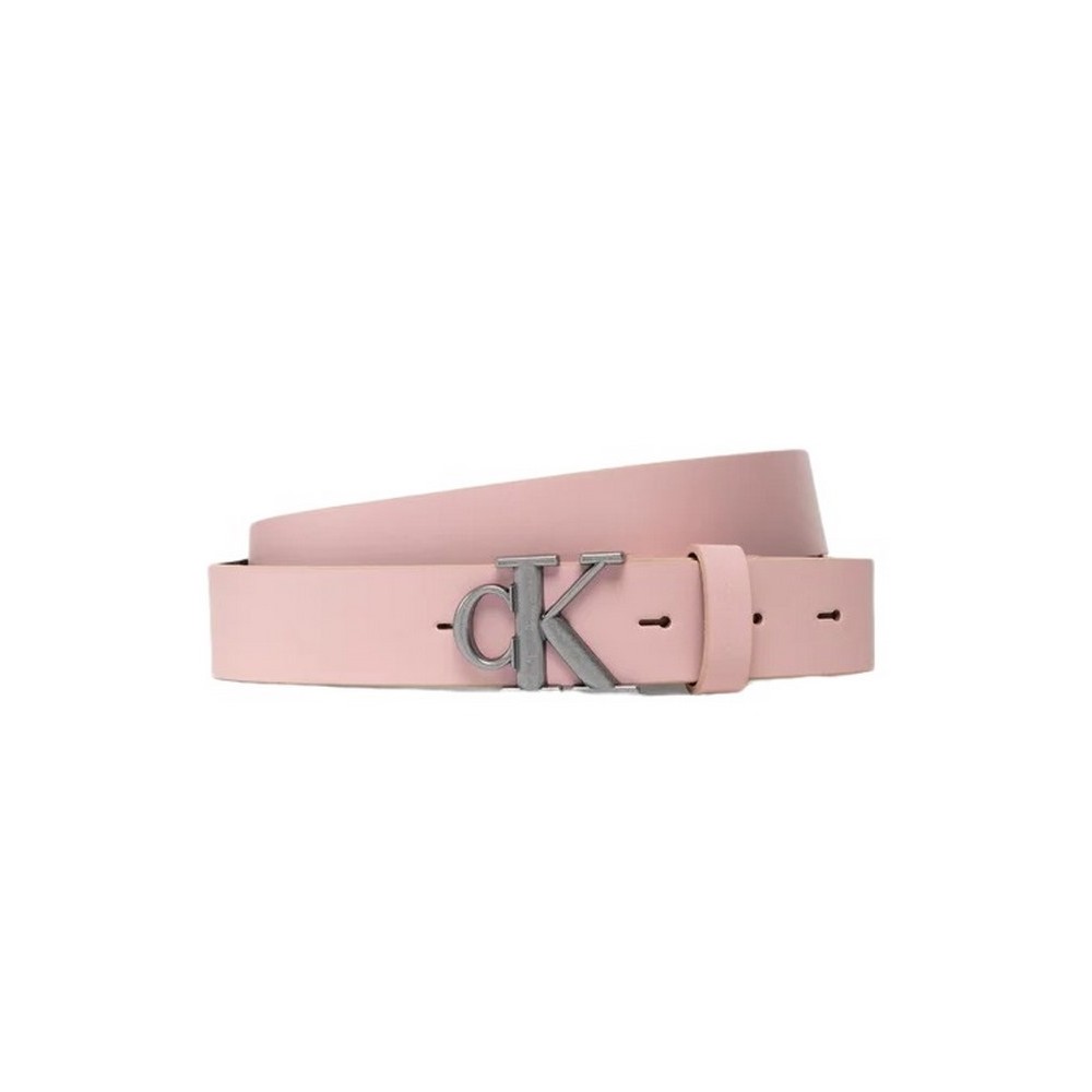 CALVIN KLEIN JEANS ROUND MONO PLAQUE BELT 30MM ΖΩΝΗ ΓΥΝΑΙΚΕΙΑ PINK