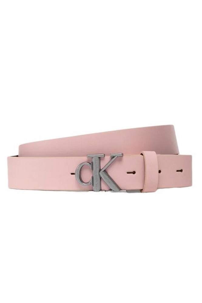 CALVIN KLEIN JEANS ROUND MONO PLAQUE BELT 30MM ΖΩΝΗ ΓΥΝΑΙΚΕΙΑ PINK