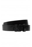 CALVIN KLEIN JEANS ROUND MONO PLAQUE BELT 30MM ΖΩΝΗ ΓΥΝΑΙΚΕΙΑ BLACK