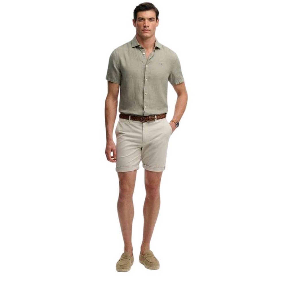 SUPERDRY D1 STUD PREMIUM REGULAR CHINO SHORT ΣΟΡΤΣ ΑΝΔΡΙΚΟ GREY