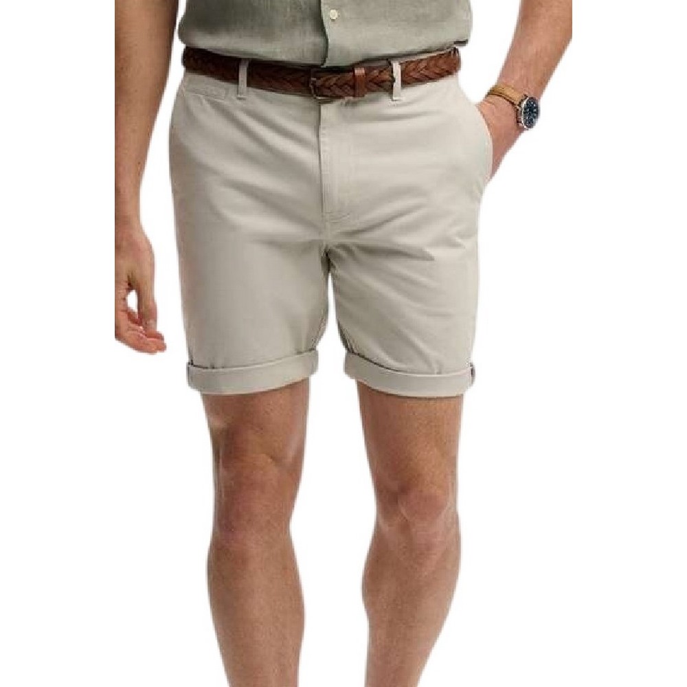 SUPERDRY D1 STUD PREMIUM REGULAR CHINO SHORT ΣΟΡΤΣ ΑΝΔΡΙΚΟ GREY