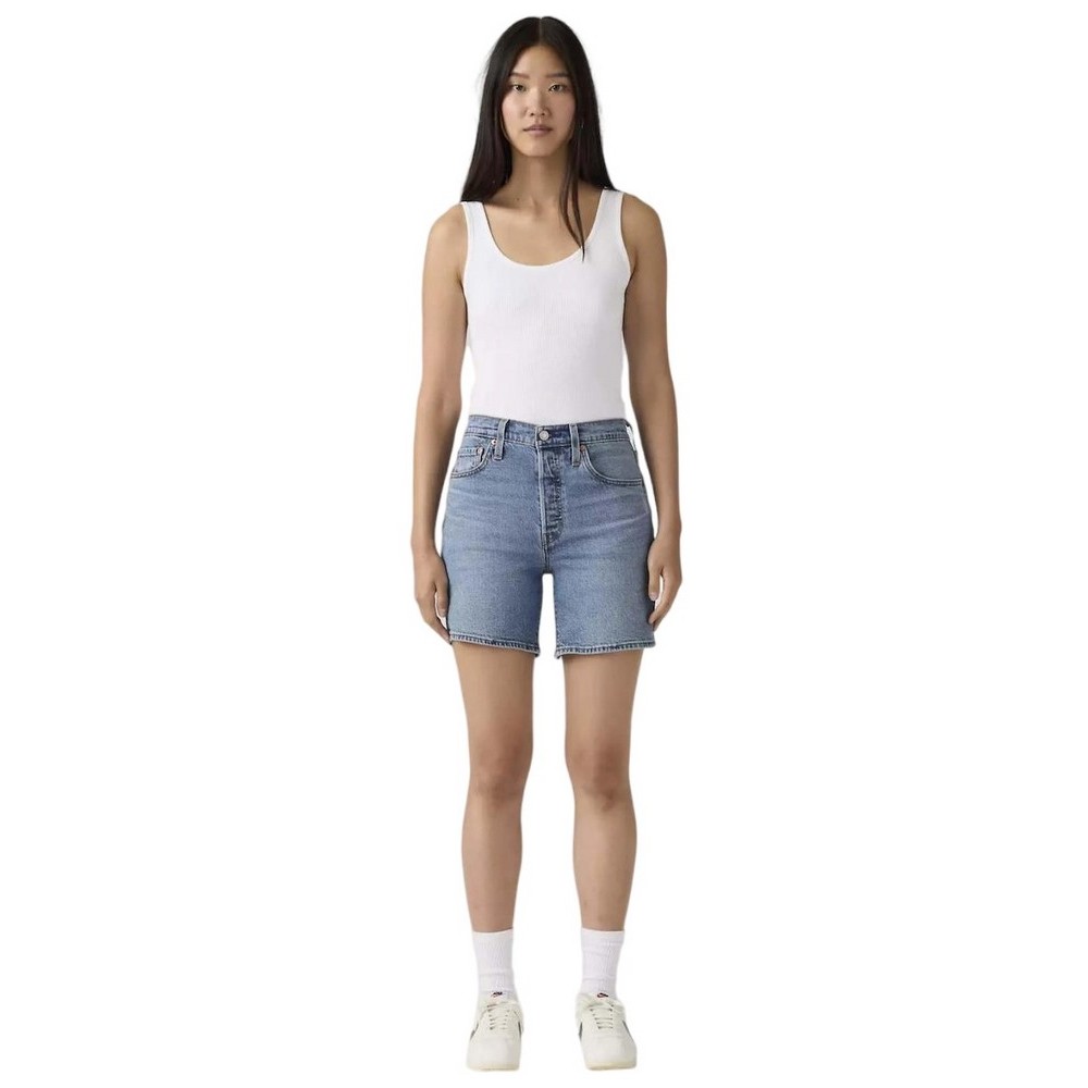 LEVIS 501® MID THIGH SHORT LW ΣΟΡΤΣ ΓΥΝΑΙΚΕΙΟ BLUΕ DENIM
