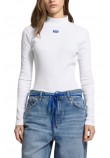 HUGO BOSS EASY LONGSLEEVE JERSEY ΜΠΛΟΥΖΑ ΓΥΝΑΙΚΕΙΑ WHITE