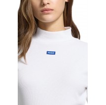 HUGO BOSS EASY LONGSLEEVE JERSEY ΜΠΛΟΥΖΑ ΓΥΝΑΙΚΕΙΑ WHITE
