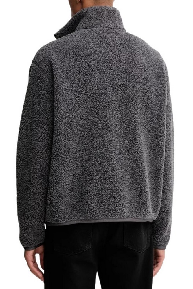 TOMMY JEANS  RLX BADGE FZ TEDDY  ΜΠΟΥΦΑΝ ΑΝΔΡΙΚΟ WASHED BLACK