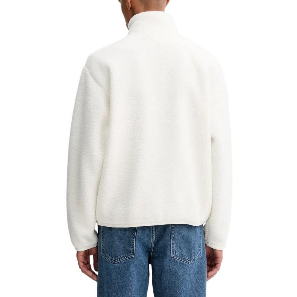 TOMMY JEANS  RLX BADGE FZ TEDDY  ΜΠΟΥΦΑΝ ΑΝΔΡΙΚΟ OFF WHITE