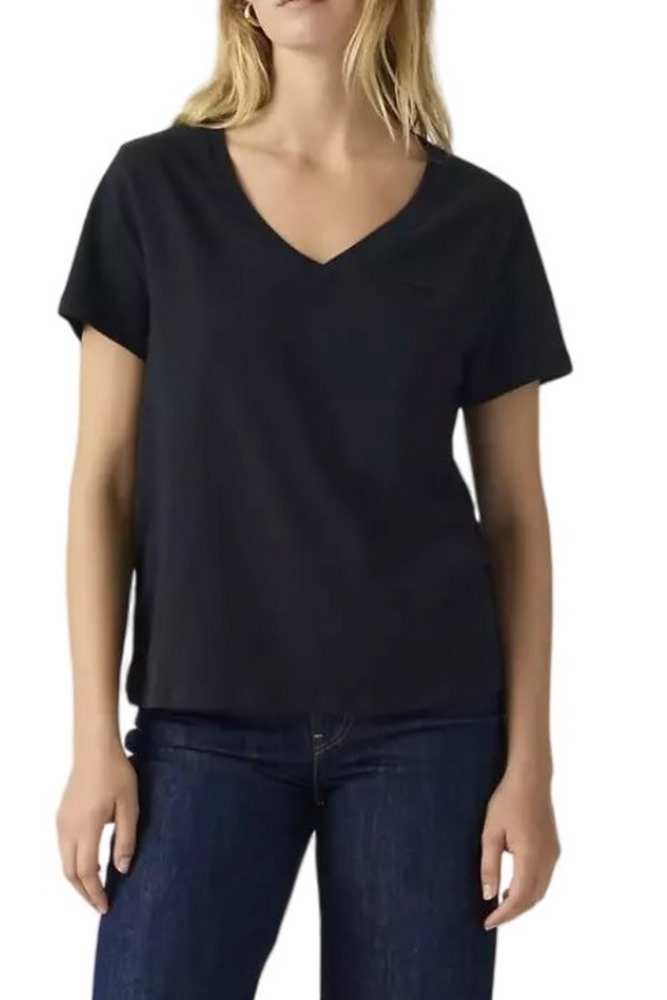 LEVIS® FAVORITE V-NECK T-SHIRT ΜΠΛΟΥΖΑ ΓΥΝΑΙΚΕΙΑ BLACK
