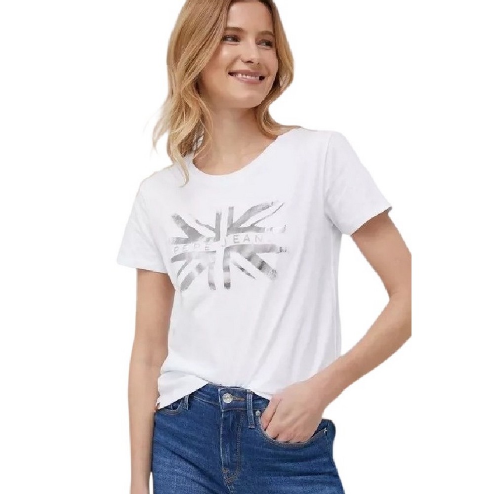 ΥΝΑΙΚΕΙΟ JEANS PEPE WHITE LALI T-SHIRT