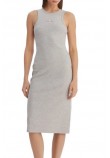 CALVIN KLEIN JEANS SL MONOLOGO BABY RIB TANK MIDI ΦΟΡΕΜΑ ΓΥΝΑΙΚΕΙΟ GREY