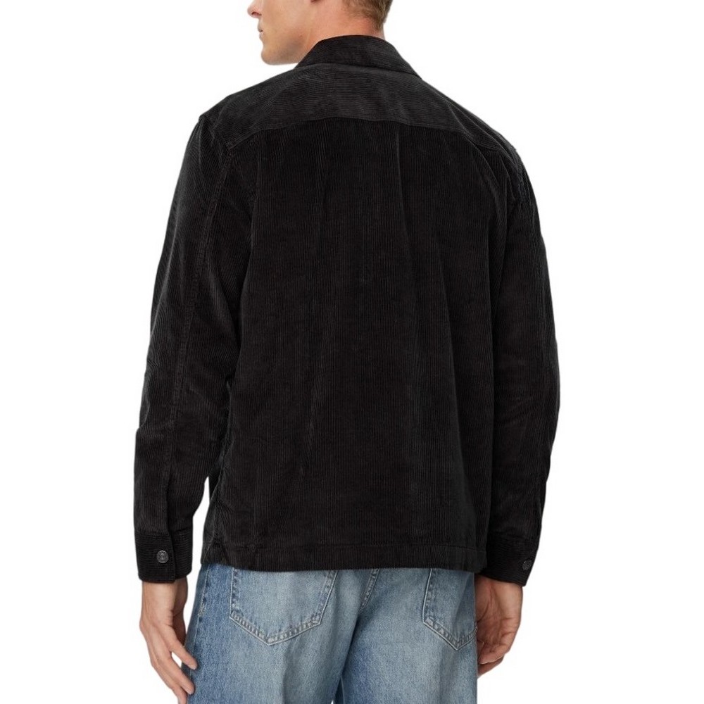 CALVIN KLEIN JEANS CORDUROY EASY OVERSHIRT ΠΟΥΚΑΜΙΣΟ ΑΝΔΡΙΚΟ BLACK