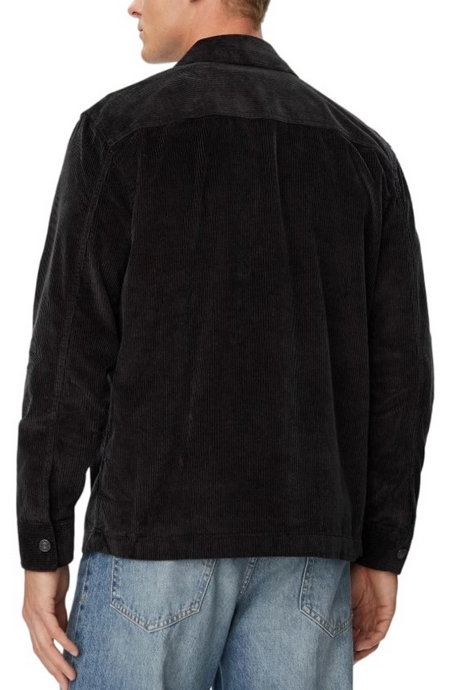 CALVIN KLEIN JEANS CORDUROY EASY OVERSHIRT ΠΟΥΚΑΜΙΣΟ ΑΝΔΡΙΚΟ BLACK