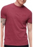 SUPERDRY D1 OVIN ESSENTIAL LOGO EMB TEE T-SHIRT ΜΠΛΟΥΖΑ ΑΝΔΡΙΚΗ BORDEAUX