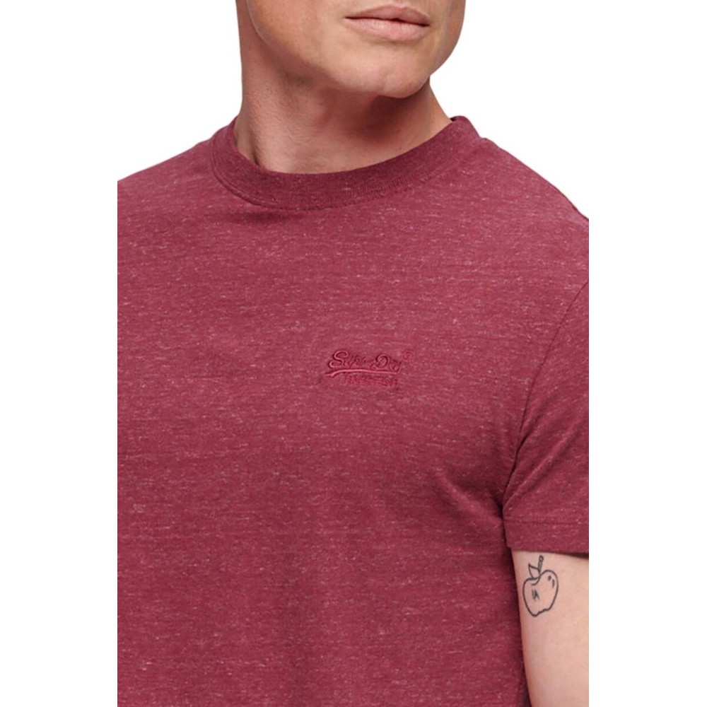 SUPERDRY D2 OVIN VINTAGE LOGO EMB TEE T-SHIRT ΑΝΔΡΙΚΟ BORDEAUX