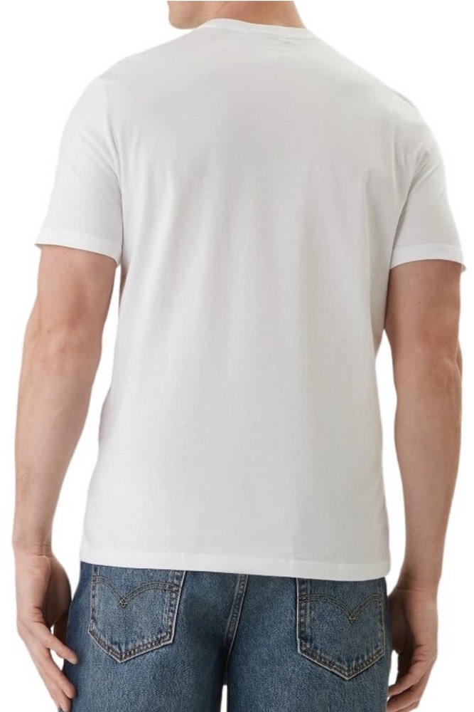 CALVIN KLEIN JEANS 30S JERSEY CLASSIC MICRO MONO T-SHIRT ΜΠΛΟΥΖΑ ΑΝΔΡΙΚΗ BRIGHT WHITE