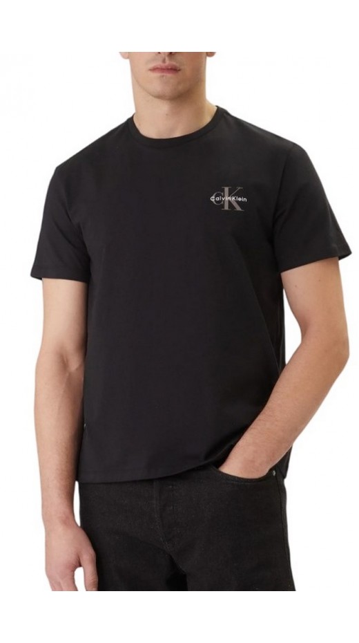 CALVIN KLEIN JEANS 30S JERSEY CLASSIC MICRO MONO T-SHIRT ΜΠΛΟΥΖΑ ΑΝΔΡΙΚΗ BLACK