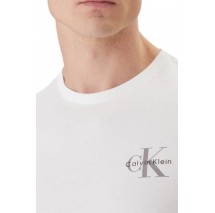 CALVIN KLEIN JEANS 30S JERSEY CLASSIC MICRO MONO T-SHIRT ΜΠΛΟΥΖΑ ΑΝΔΡΙΚΗ BRIGHT WHITE