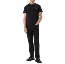 CALVIN KLEIN JEANS 30S JERSEY CLASSIC MICRO MONO T-SHIRT ΜΠΛΟΥΖΑ ΑΝΔΡΙΚΗ BLACK