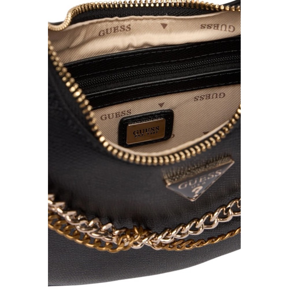 GUESS DAVINA SHOULDER BAG ΤΣΑΝΤΑ ΓΥΝΑΙΚΕΙΑ BLACK