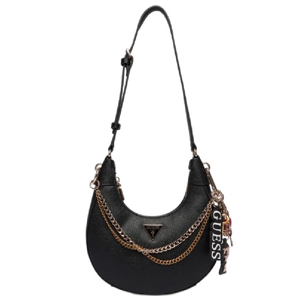 GUESS DAVINA SHOULDER BAG ΤΣΑΝΤΑ ΓΥΝΑΙΚΕΙΑ BLACK