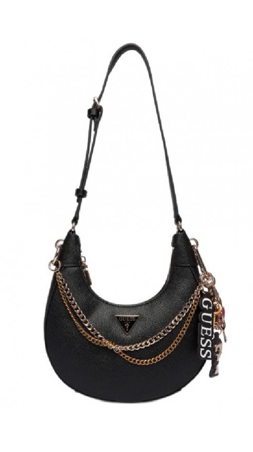 GUESS DAVINA SHOULDER BAG ΤΣΑΝΤΑ ΓΥΝΑΙΚΕΙΑ BLACK