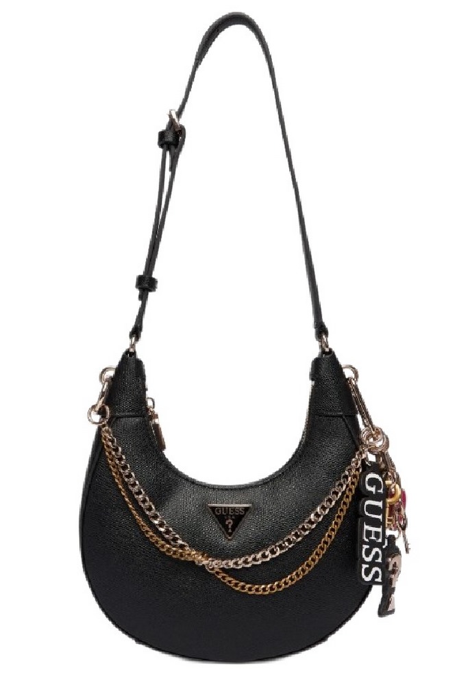 GUESS DAVINA SHOULDER BAG ΤΣΑΝΤΑ ΓΥΝΑΙΚΕΙΑ BLACK