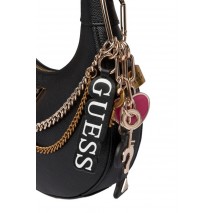 GUESS DAVINA SHOULDER BAG ΤΣΑΝΤΑ ΓΥΝΑΙΚΕΙΑ BLACK
