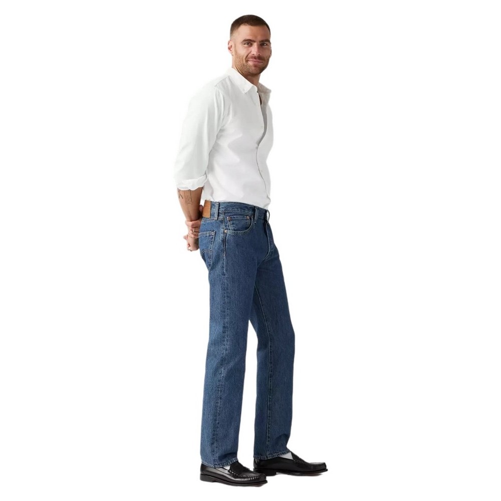 LEVIS 501ORIGINAL FIT FLAT FINISH ΠΑΝΤΕΛΟΝΙ ΤΖΙΝ ΑΝΔΡΙΚΟ MED INDIGO
