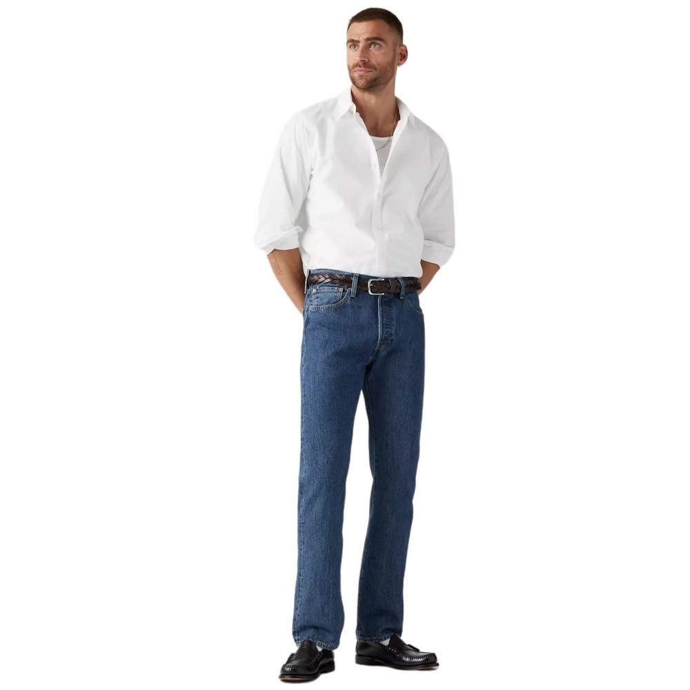 LEVIS 501ORIGINAL FIT FLAT FINISH ΠΑΝΤΕΛΟΝΙ ΤΖΙΝ ΑΝΔΡΙΚΟ MED INDIGO